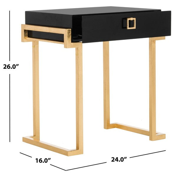 Safavieh Abele Side Table - Black | Accent Tables | Modishstore - 3
