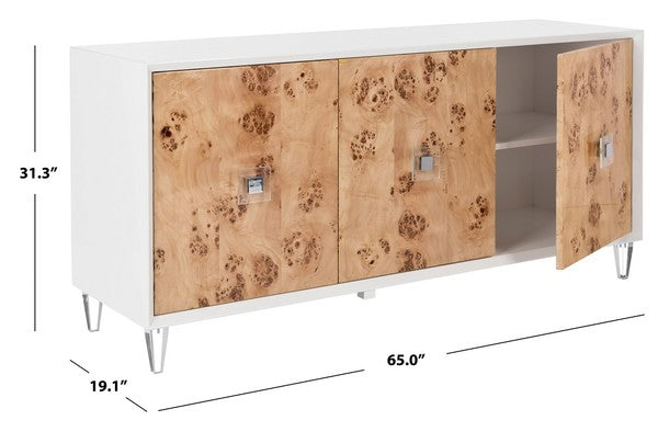 Safavieh Lazaro Cabinet - White | Cabinets | Modishstore - 3