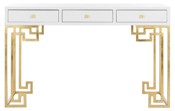 Safavieh Valeria Writing Desk - White | Desks | Modishstore - 2