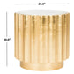 Safavieh Elodie Gold Side Table - Gold | Accent Tables | Modishstore - 3