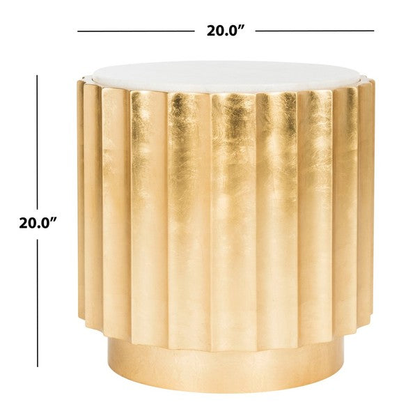 Safavieh Elodie Gold Side Table - Gold | Accent Tables | Modishstore - 3