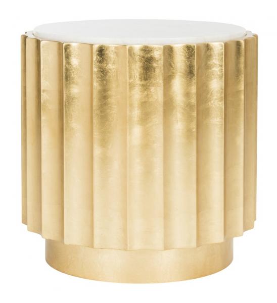 Safavieh Elodie Gold Side Table - Gold | Accent Tables | Modishstore - 2