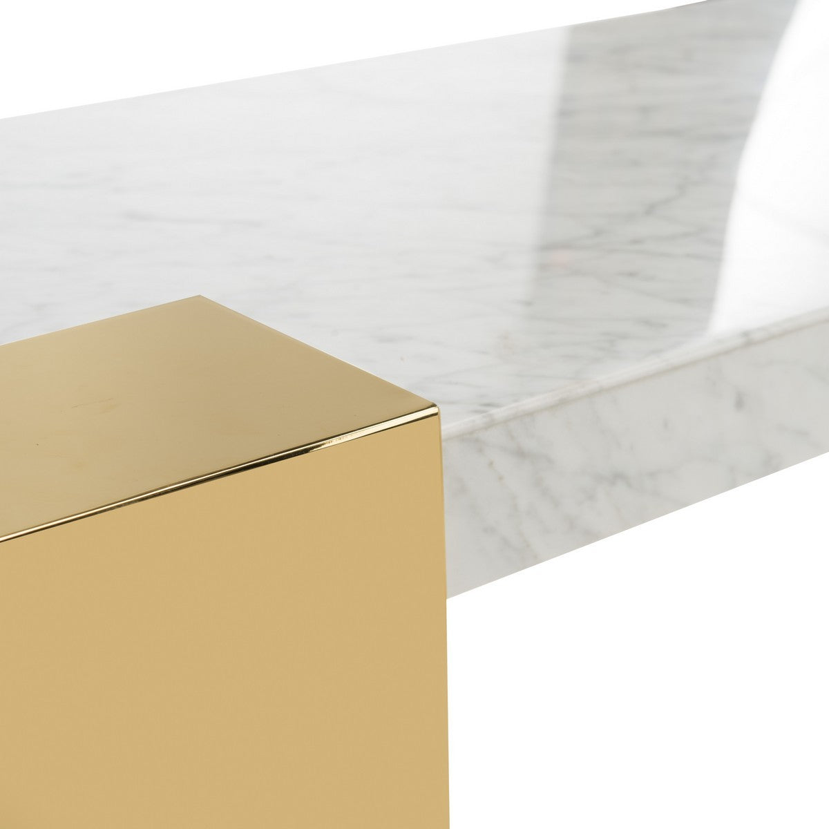 Safavieh Mycha Marble Console Table - White | Console Tables | Modishstore - 5