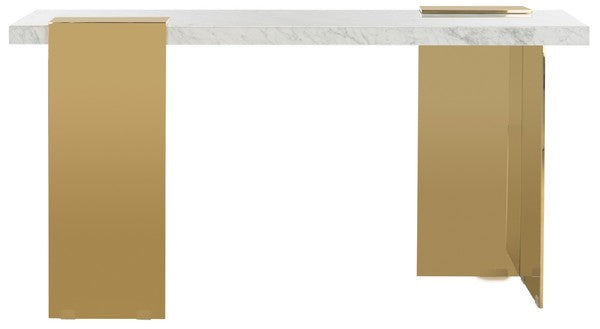 Safavieh Mycha Marble Console Table - White | Console Tables | Modishstore - 2