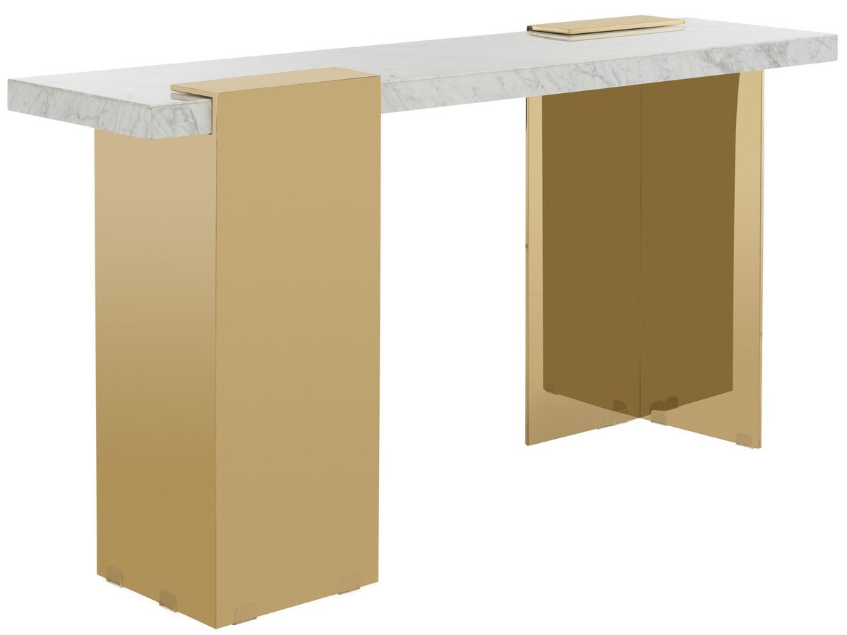 Safavieh Mycha Marble Console Table - White | Console Tables | Modishstore - 3