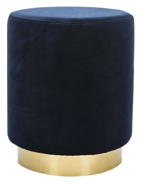 Safavieh Elsworth Ottoman - Navy | Ottomans | Modishstore - 2