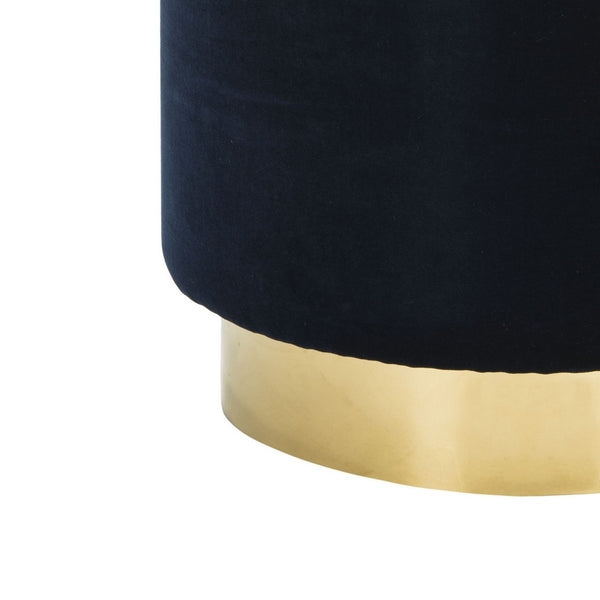 Safavieh Elsworth Ottoman - Navy | Ottomans | Modishstore - 5