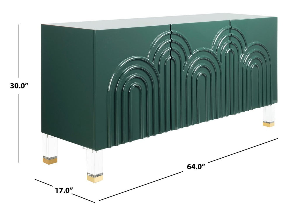 Safavieh Saturn Wave Acrylic Sideboard - Moss | Sideboards | Modishstore - 4