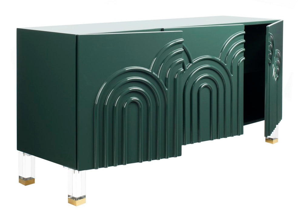 Safavieh Saturn Wave Acrylic Sideboard - Moss | Sideboards | Modishstore - 3