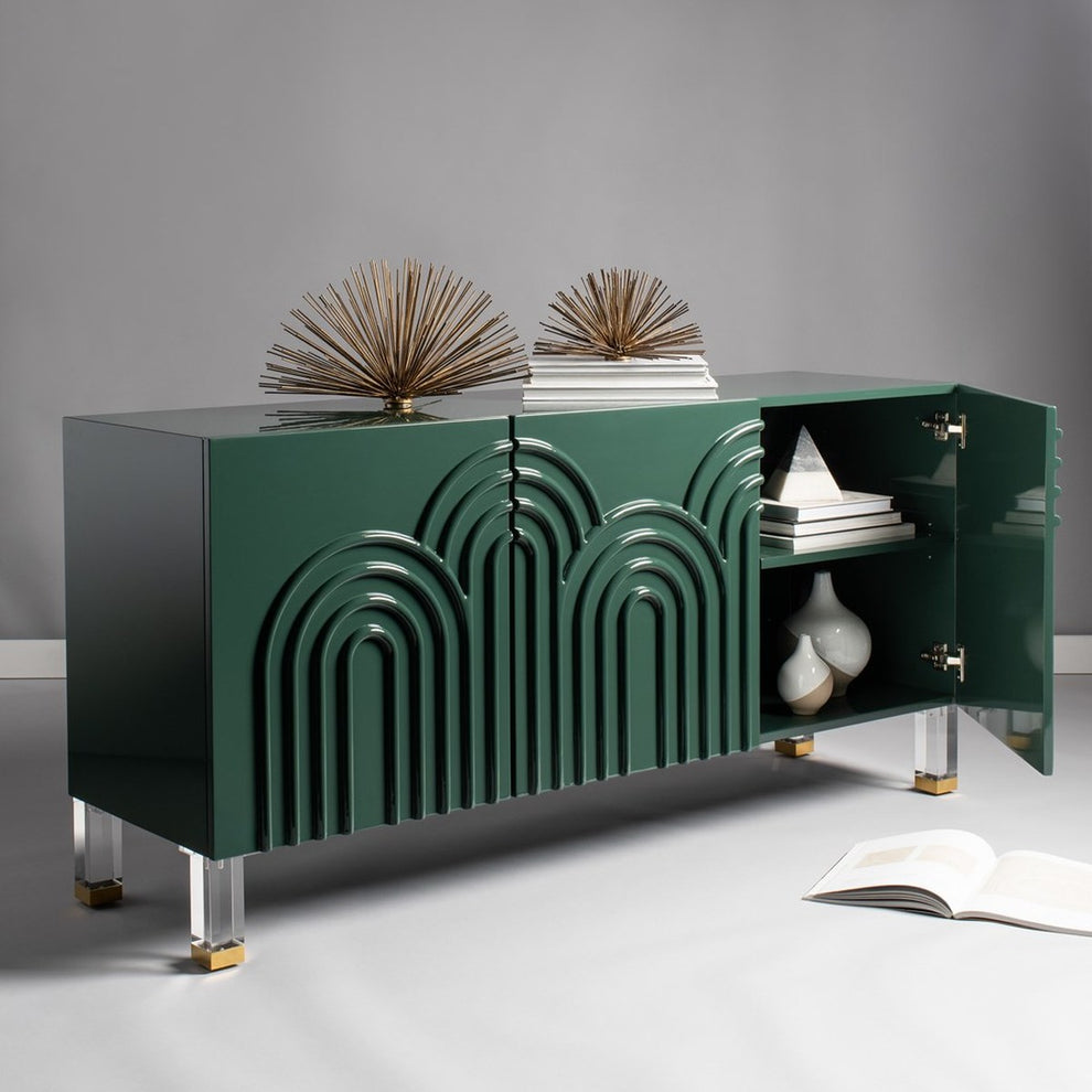 Safavieh Saturn Wave Acrylic Sideboard - Moss | Sideboards | Modishstore - 5