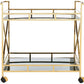 Safavieh Kehlani 2 Shelf Bar Cart - Gold | Bar Carts | Modishstore - 2