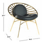 Safavieh Nina Hoop Chair - Black | Accent Chairs | Modishstore - 4