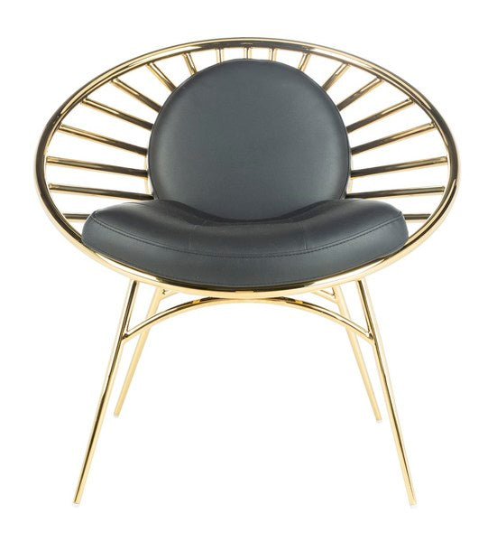 Safavieh Nina Hoop Chair - Black | Accent Chairs | Modishstore - 2