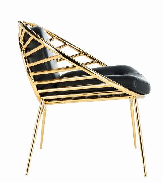 Safavieh Nina Hoop Chair - Black | Accent Chairs | Modishstore - 3