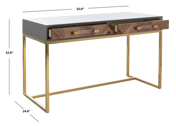 Safavieh Marty Modern Desk - Gray | Desks | Modishstore - 3