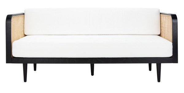 Safavieh Helena French Cane Daybed - Black | Sofas | Modishstore - 2