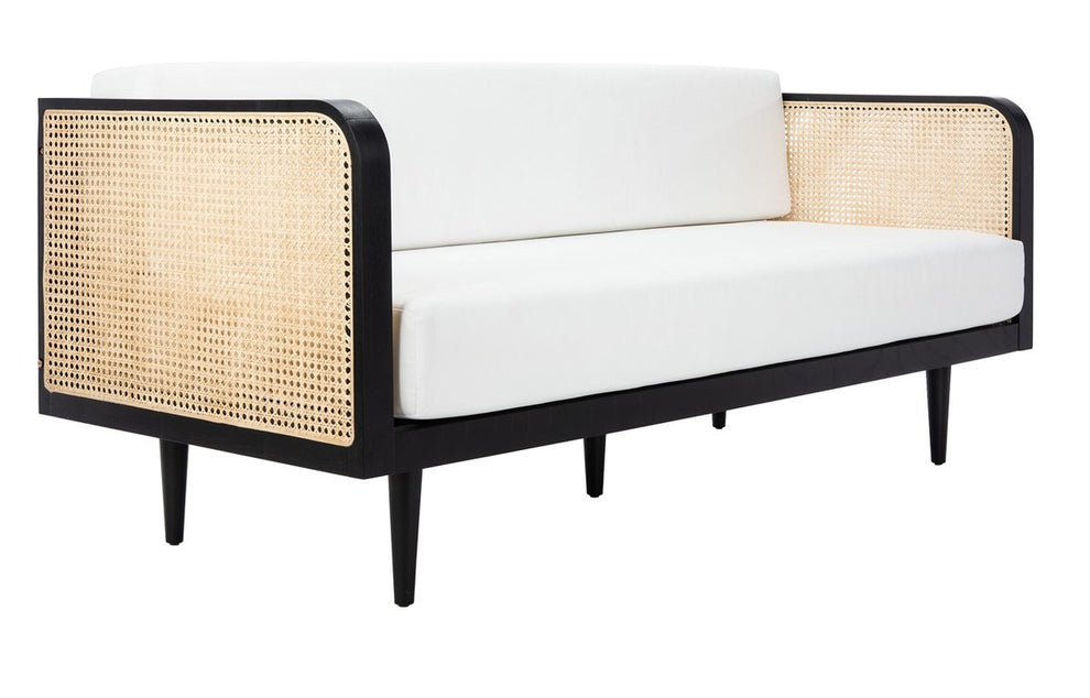 Safavieh Helena French Cane Daybed - Black | Sofas | Modishstore - 3
