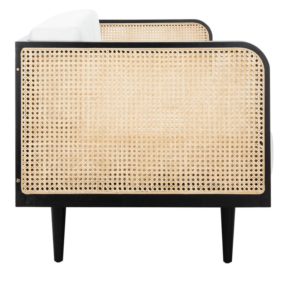 Safavieh Helena French Cane Daybed - Black | Sofas | Modishstore - 5