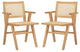 Safavieh Hattie French Cane Arm Chair Set Of 2 | Dining Chairs | Modishstore - 6
