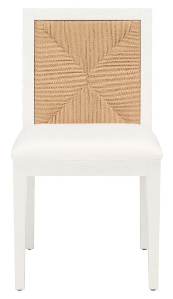 Safavieh Emilio Woven Dining Chair Set Of 2 - White | Dining Chairs | Modishstore - 3