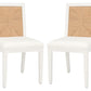 Safavieh Emilio Woven Dining Chair Set Of 2 - White | Dining Chairs | Modishstore
