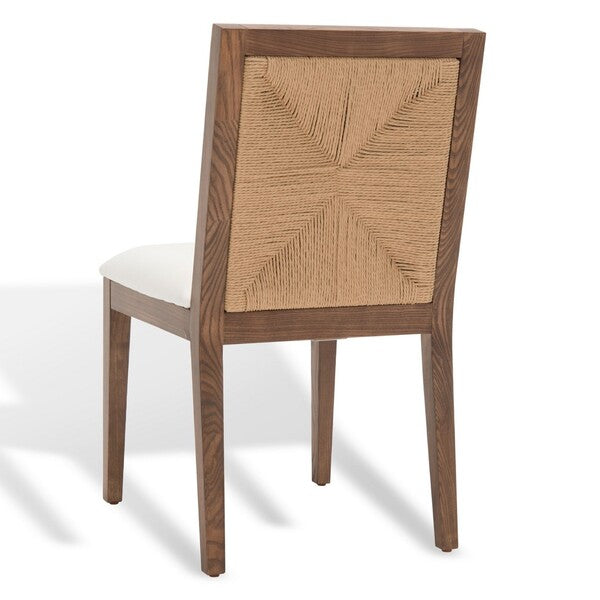 Safavieh Emilio Woven Dining Chair Set Of 2 - Walnut | Dining Chairs | Modishstore - 5