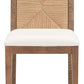 Safavieh Emilio Woven Dining Chair Set Of 2 - Walnut | Dining Chairs | Modishstore - 3