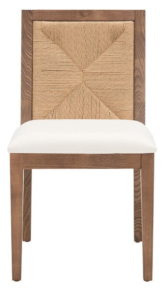 Safavieh Emilio Woven Dining Chair Set Of 2 - Walnut | Dining Chairs | Modishstore - 3