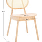 Safavieh Kristianna Rattan Back Chair Set Of 2 - Natural | Dining Chairs | Modishstore - 3