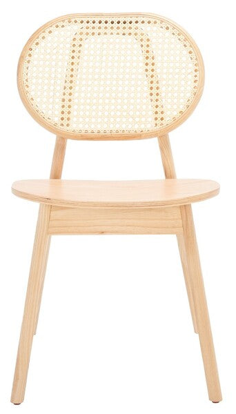 Safavieh Kristianna Rattan Back Chair Set Of 2 - Natural | Dining Chairs | Modishstore - 2