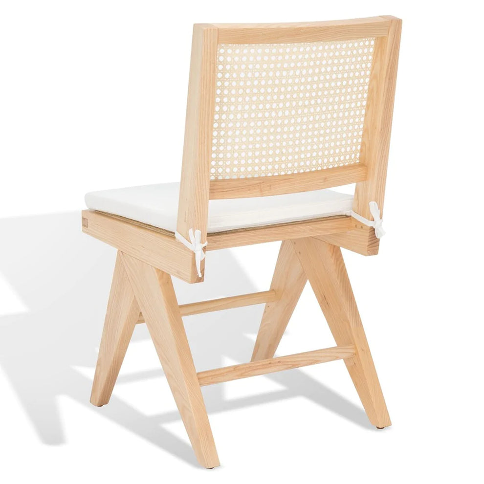 Safavieh Colette Rattan Dining Chair Set Of 2 - Natural | Dining Chairs | Modishstore - 4