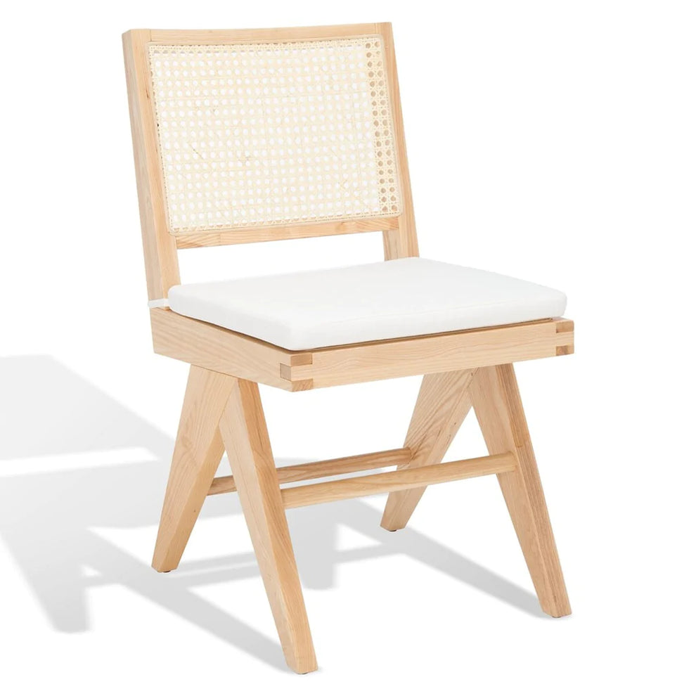 Safavieh Colette Rattan Dining Chair Set Of 2 - Natural | Dining Chairs | Modishstore - 7
