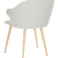 Safavieh Edmond Arm Chair - Light Gray | Dining Chairs | Modishstore - 5
