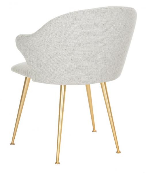 Safavieh Edmond Arm Chair - Light Gray | Dining Chairs | Modishstore - 5