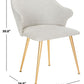 Safavieh Edmond Arm Chair - Light Gray | Dining Chairs | Modishstore - 3