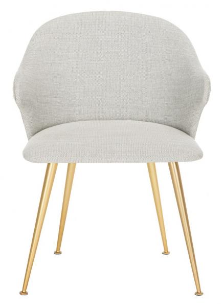 Safavieh Edmond Arm Chair - Light Gray | Dining Chairs | Modishstore - 2