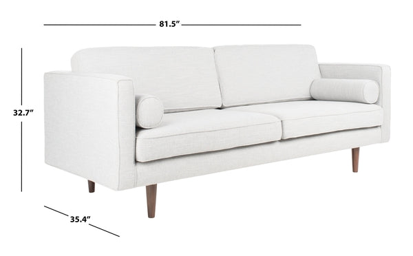 Safavieh Hurley Mid-Century Sofa - Light Gray | Sofas | Modishstore - 3