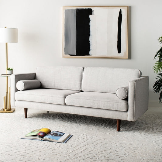 Safavieh Hurley Mid-Century Sofa - Light Gray | Sofas | Modishstore