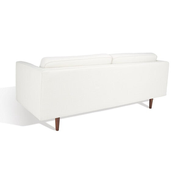 Safavieh Hurley Mid-Century Sofa - White | Sofas | Modishstore - 5