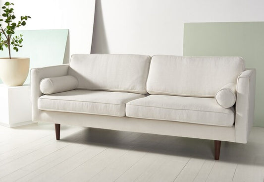 Safavieh Hurley Mid-Century Sofa - White | Sofas | Modishstore