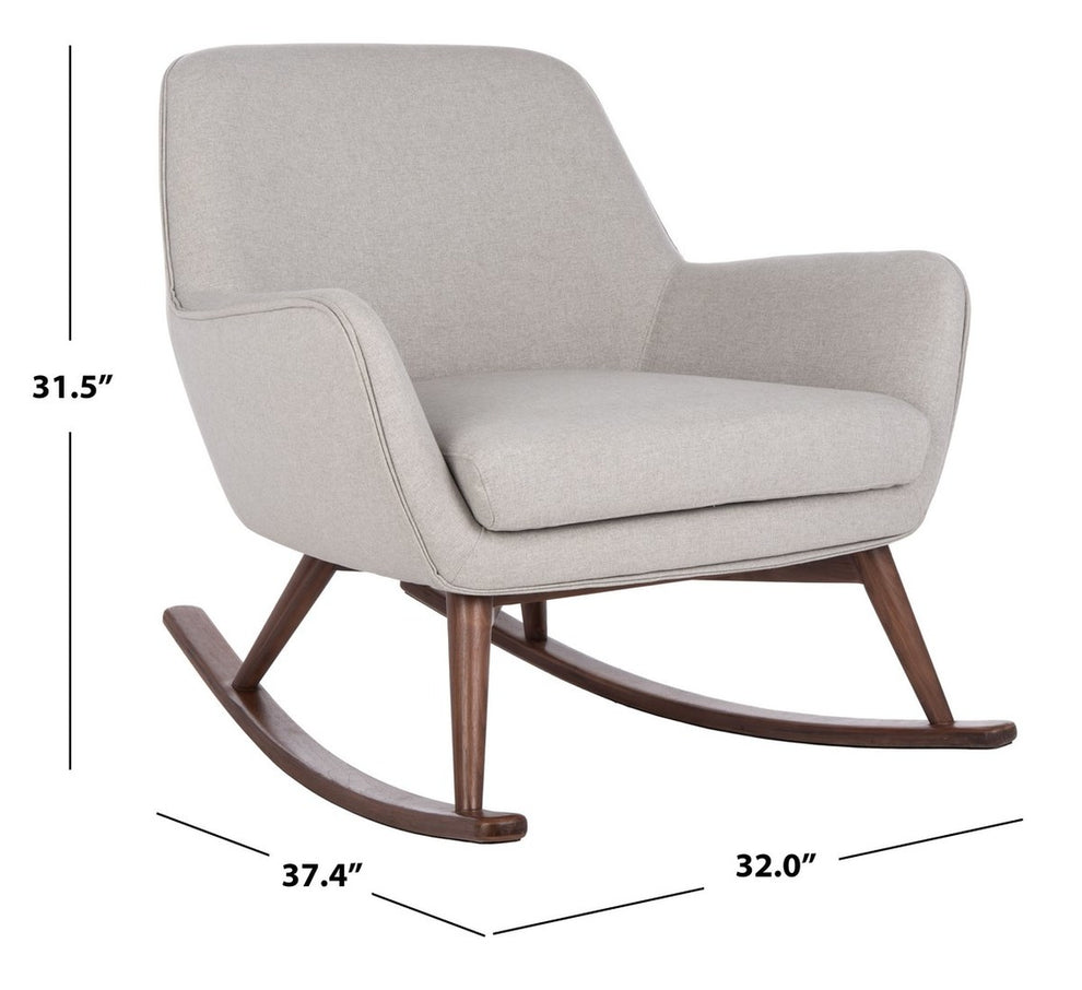 Safavieh Mack Mid-Century Rocking Chair | Rocking Chairs | Modishstore - 4