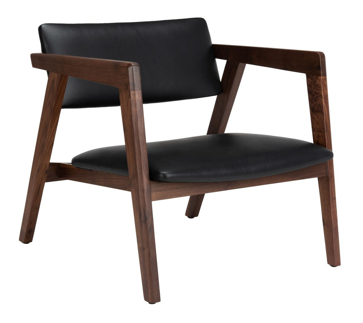 Safavieh Ìäclair Midcentury Leather Chair | Accent Chairs | Modishstore - 4