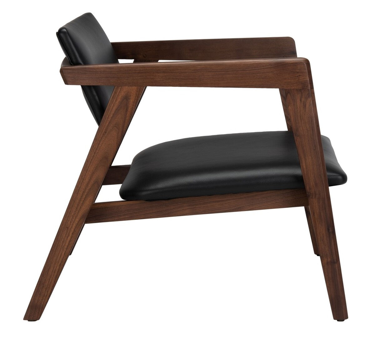 Safavieh Ìäclair Midcentury Leather Chair | Accent Chairs | Modishstore - 3