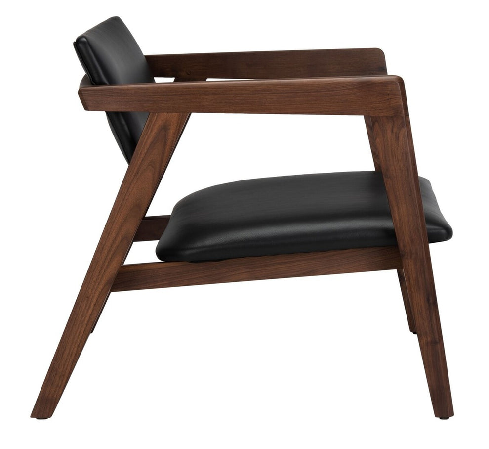 Safavieh Ìäclair Midcentury Leather Chair | Accent Chairs | Modishstore - 3