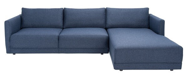 Safavieh Ludovic Contemporary Sofa - Dark Blue | Sectional | Modishstore - 2