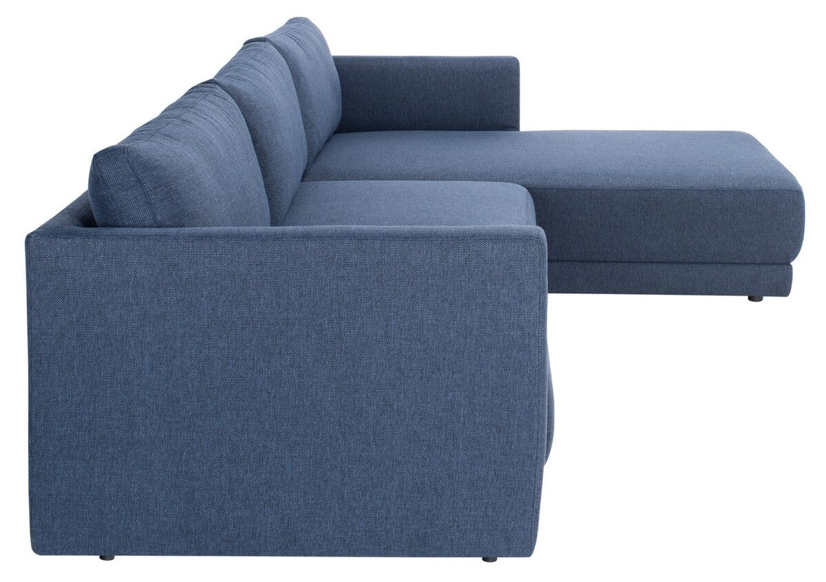 Safavieh Ludovic Contemporary Sofa - Dark Blue | Sectional | Modishstore - 4
