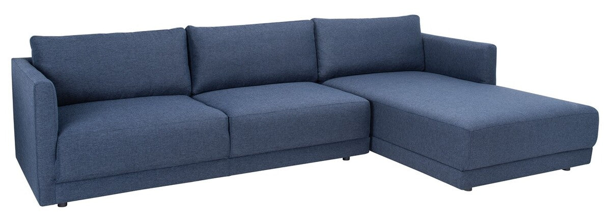 Safavieh Ludovic Contemporary Sofa - Dark Blue | Sectional | Modishstore - 3
