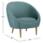 Safavieh Razia Channel Tufted Tub Chair - Seafoam | Accent Chairs | Modishstore - 3