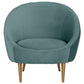 Safavieh Razia Channel Tufted Tub Chair - Seafoam | Accent Chairs | Modishstore - 2