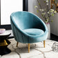 Safavieh Razia Channel Tufted Tub Chair - Seafoam | Accent Chairs | Modishstore